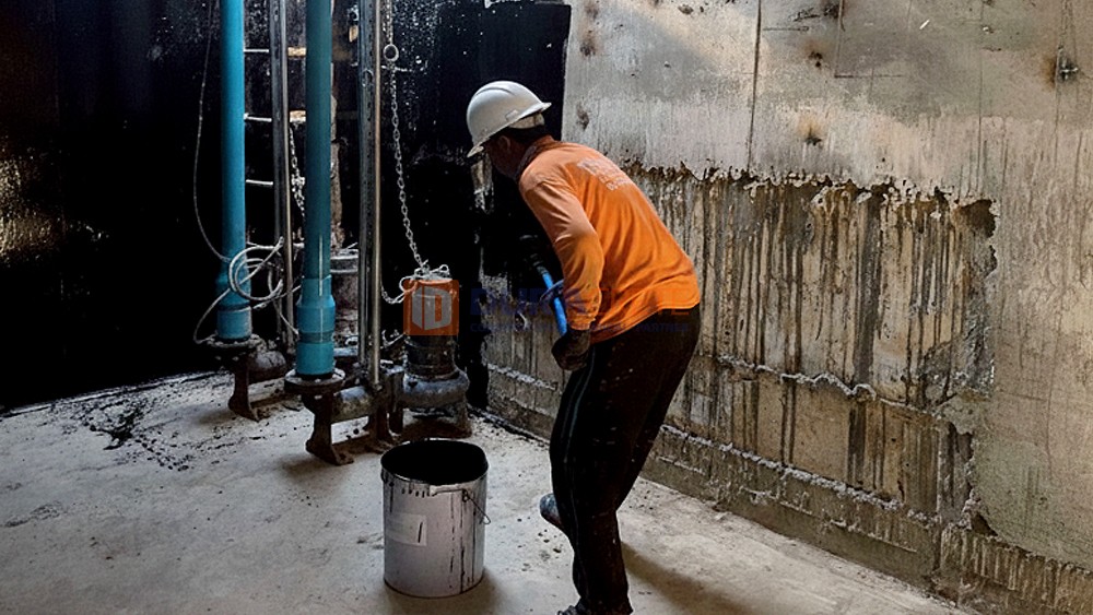 กันซึมบ่อน้ำ ,กันซึมห้องใต้ดิน