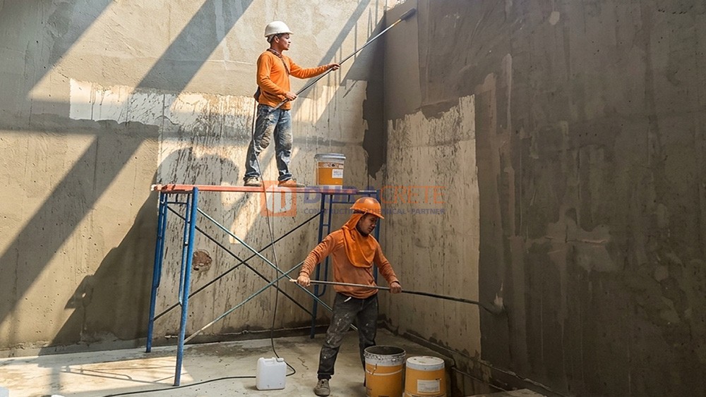 ระบบกันซึม HYDROSEAL ชั้นใต้ดิน สระว่ายน้ำ บริษัท ดูรากรีต