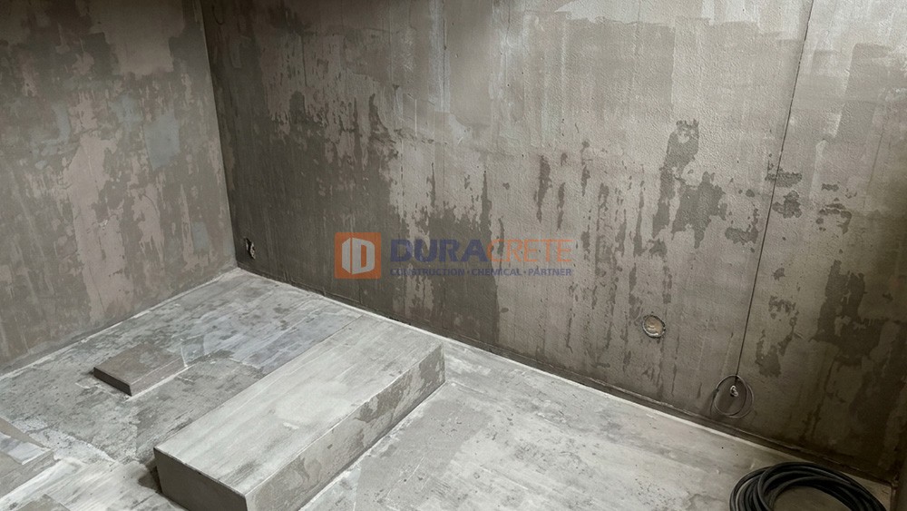 ติดตั้งกันซึม HYDROSEAL บ่อน้ำ ดูรากรีต มาตรฐานวิศวกรรม